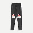 Romwe Christmas Embroidered Pants