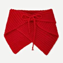 Romwe Christmas Knit Tippet Scarf