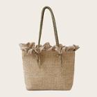 Romwe Plaited Detail Tote Bag