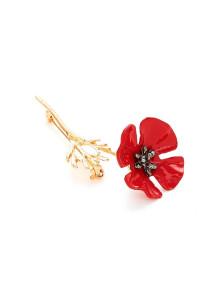 Romwe Flower Design Brooch 1pc