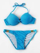 Romwe Fuller Bust Halter Bikini Set
