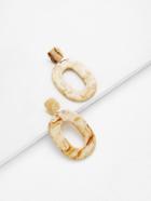 Romwe Ring Design Drop Earrings