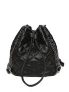 Romwe Quilted Pu Bucket Bag