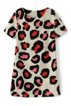 Romwe Leapard Print Shift Dress