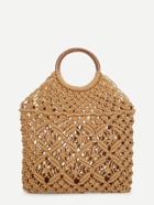 Romwe Woven Tote Bag With Ring Handle