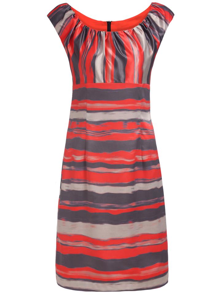 Romwe Multicolor Round Neck Sleeveless Print Dress