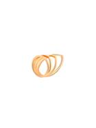 Romwe Gold Plated Cutout Ring