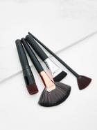 Romwe Fan Shaped Makeup Brush 4pcs