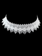 Romwe White Choker Collar Necklaces