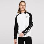 Romwe Guys Raglan Sleeve Two Tone Letter Polo Shirt