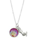 Romwe Red Color Cute Simple Colorful Multicolored Fish Necklace