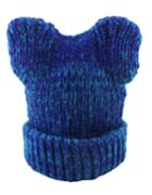 Romwe New Coming Blue Trendy Winter Style Beautiful Lady Knitted Hat
