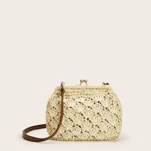 Romwe Woven Straw Bag