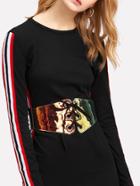 Romwe Ombre Lace Up Belt