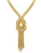 Romwe Gold Color Long Chain Necklace