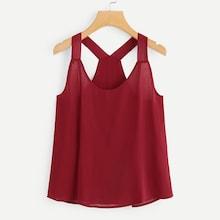 Romwe Plain Halter Top