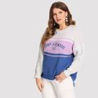 Romwe Plus Letter Pattern Sweater