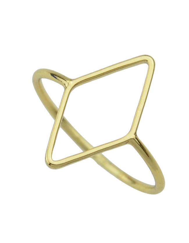 Romwe Gold Punk Rork Metal Ring