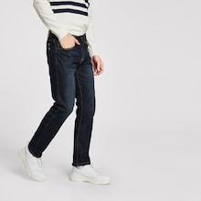 Romwe Men Solid Straight Jeans