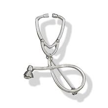 Romwe Stethoscope Shaped Brooch