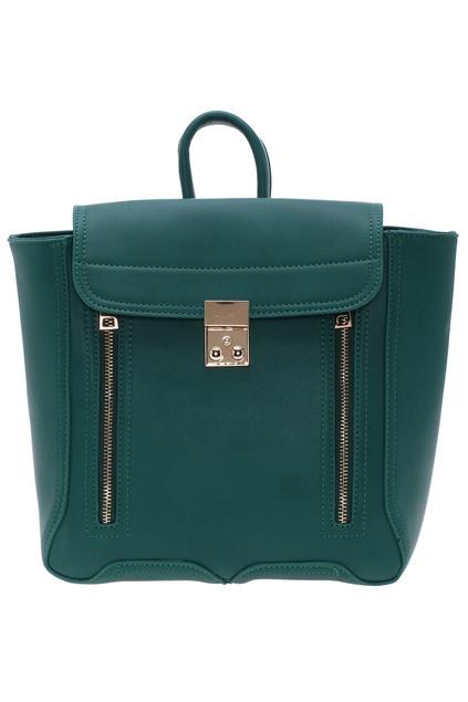 Romwe Preppy Style Fashion Green Backpack
