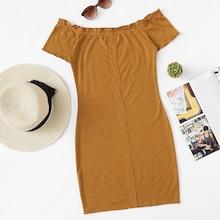 Romwe Frill Trim Tee Dress
