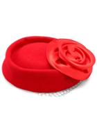 Romwe Wool Flower Applique Hat