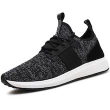 Romwe Men Slogan Detail Lace Up Sneakers