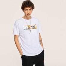 Romwe Guys Figure & Slogan Print Tee
