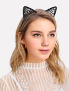 Romwe Cat Ear Mesh Headband