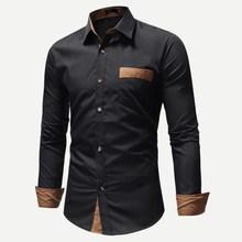 Romwe Men Pocket Decoration Shirt