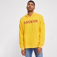 Romwe Men Letter Embroidery Hoodie