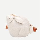 Romwe Rabbit Design Fuzzy Crossbody Bag