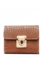 Romwe Snakeskin Print Pu Clutch Bag