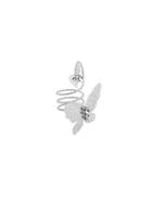 Romwe Silver Butterfly Shaped Aestheticism Rings