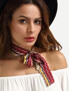 Romwe Multicolor Print Fashionable Scarf