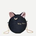 Romwe Embroidered Detail Chain Bag