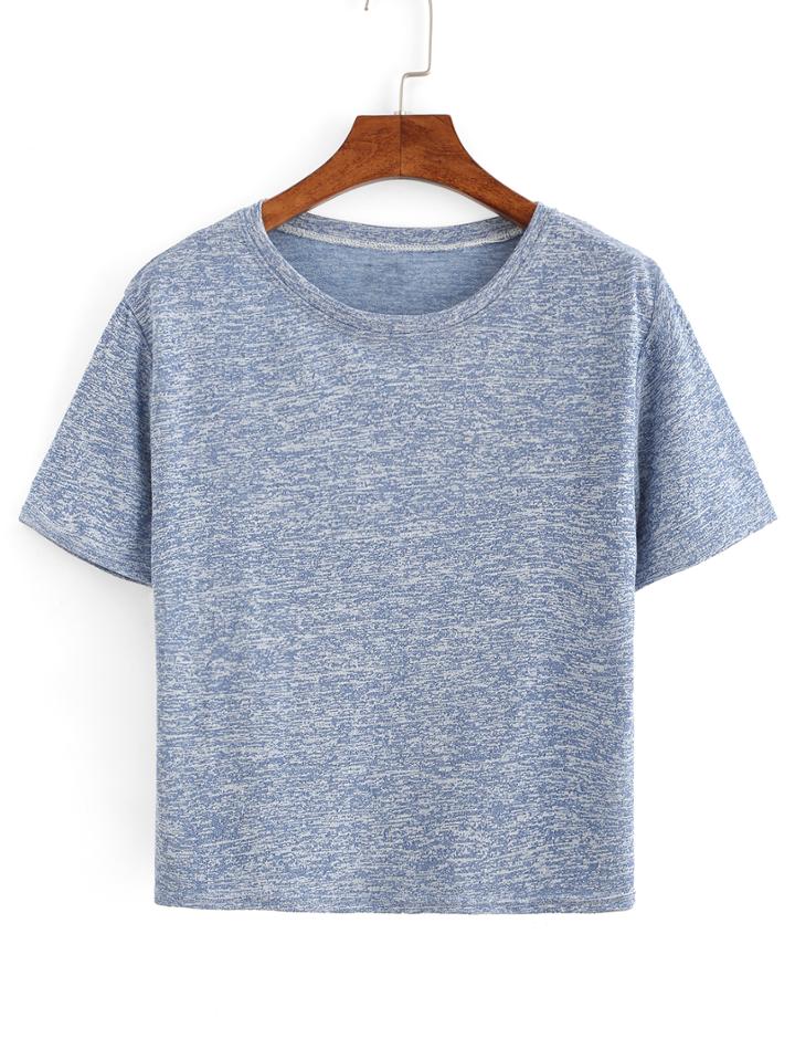 Romwe Twisted Yarn T-shirt