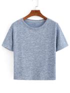 Romwe Twisted Yarn T-shirt