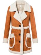Romwe Women Lapel Buttons Long Coat With Pockets