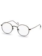 Romwe Metal Frame Round Clear Lens Glasses