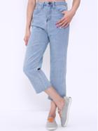 Romwe High Waist Frayed Denim Pant