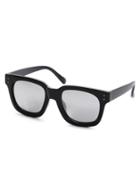 Romwe Black Frame Grey Lens Sunglasses