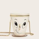 Romwe Zip Around Cartoon Cup Shaped Bucket Bag