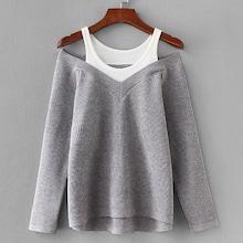 Romwe Plus 2 In 1 Solid Jumper
