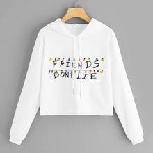 Romwe Mixed Print Drawstring Hoodie