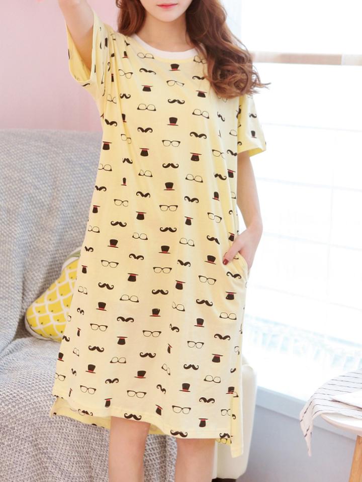 Romwe Split Side Dip Hem Dress