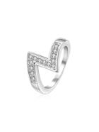 Romwe Z Shaped Faux Diamond Ring