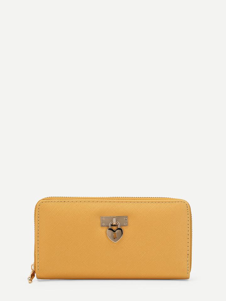 Romwe Zip Around Clutch Bag