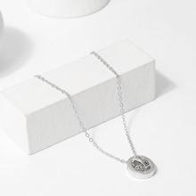 Romwe Link Ring Pendant Necklace
